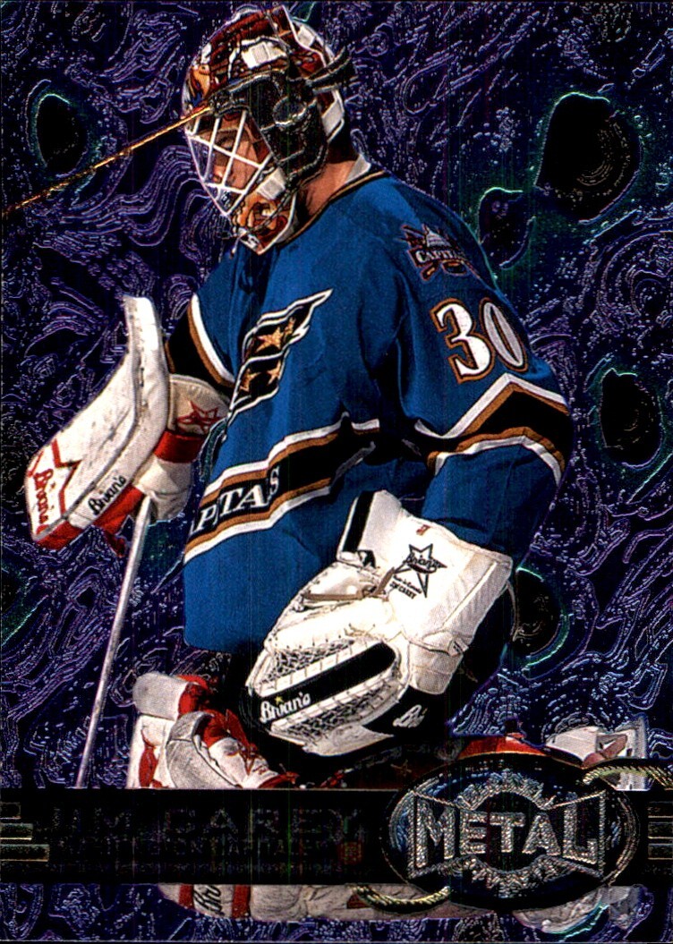 1996-97 Fleer/Skybox METAL UNIVERSE #162 Jim Carey WASHINGTON CAPITALS