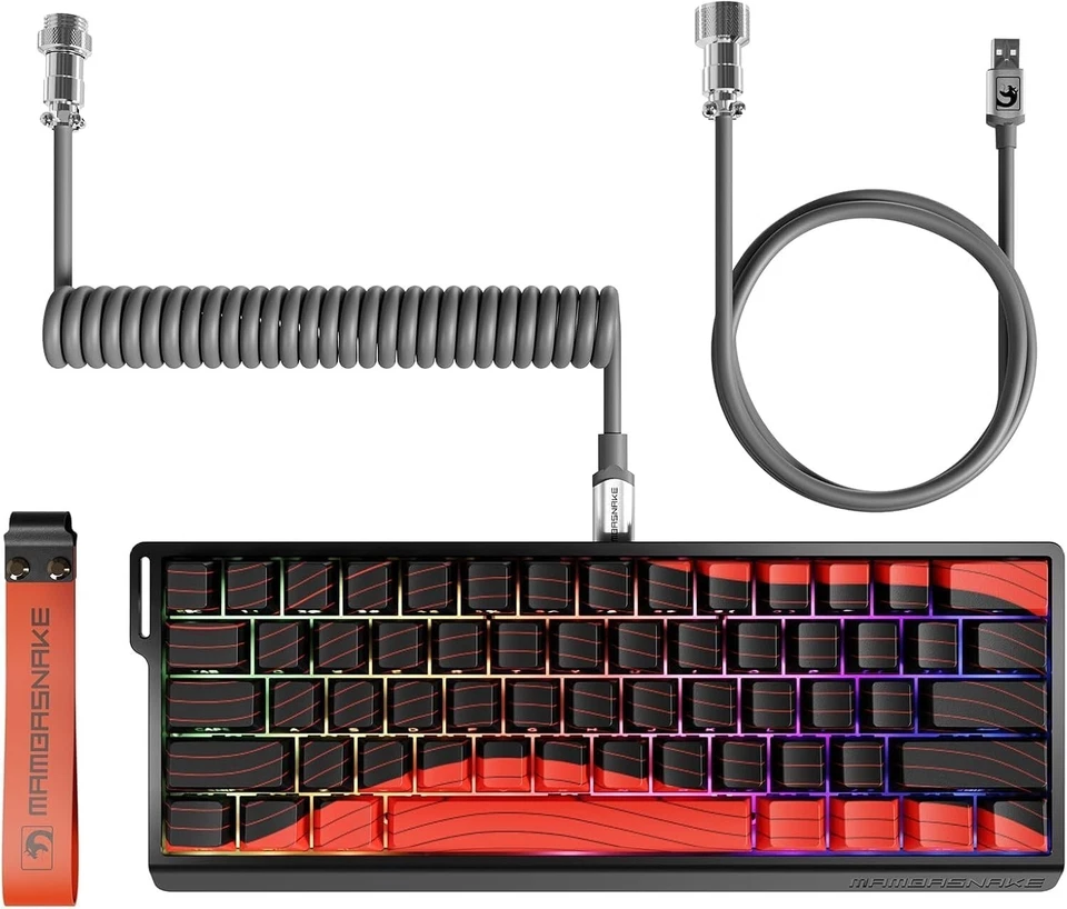 ATTACK SHARK x MAMBASNAKE X60 HE Rapid Trigger  Gaming Keyboard With C01 Cable - Image 1 of 4