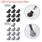 10Pc Rubber Inclined Chair-Leg Caps Feet Protector Pad Furniture Table Cover