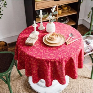 New Tablecloth Christmas Party Print Table Cloth Cover Home Decor Tablecloth - Picture 1 of 25