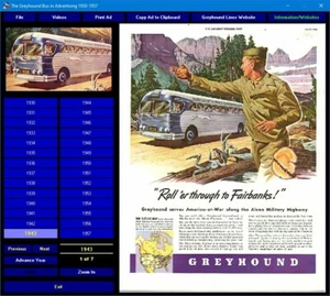 Greyhound Bus Werbung CD-ROM mit TV Werbung Digital Sammlung - Bild 1 von 3