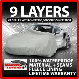 9 Layer Car Cover Indoor Outdoor Waterproof Breathable Layers Fleece Lining 6651 - Picture 1 of 12