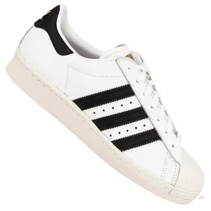 Adidas Superstar anni 80 scarpe retrò sneaker white black samba speciali BZ0144 - Foto 1 di 6