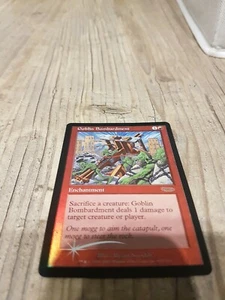 MtG, Goblin Bombardment, DCI Promo Foil, englisch, good - Bild 1 von 2