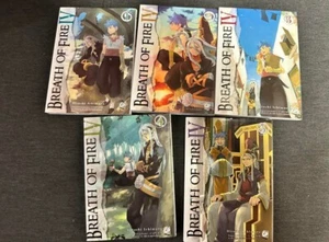 Manga Breath Of Fire IV 4 serie completa 1 - 5 Hitoshi Ichimura Gp Manga - Foto 1 di 2