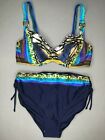 Jolidon Women's Bikini SET LF209 Unpadded with Underwired Multi-Color New