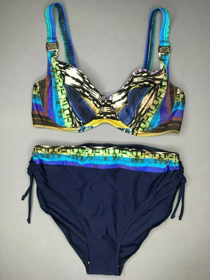 Jolidon Damen Bikini SET LF209 Ungepolstert mit Bügel Mehrfarbig Neu - Bild 1 von 1