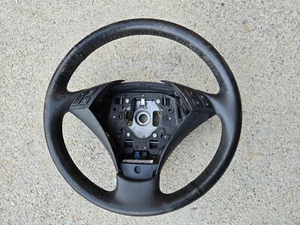 2006-2007 BMW E60 525i 530i 550i OEM Steering Wheel Black Leather - Bild 1 von 9
