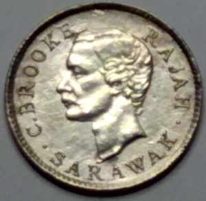 Sarawak 1915 5 Cents Coin  - Picture 1 of 4