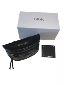 Dior Cannage X-Large Schwarz Sonnenbrille Reißverschluss Set Gürteltasche Etui Stoffbox - Bild 1 von 5