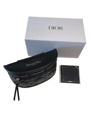Dior Cannage X-Large Negro Gafas de sol Cremallera Conjunto Cinturón Bolsa Estuche Caja de tela Foto 1 de 4
