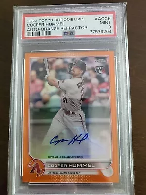 2022 ⚡️Topps Chrome Update Cooper Hummel Orange Refractor Auto RC POP 1 #11/50 - Image 1 of 3