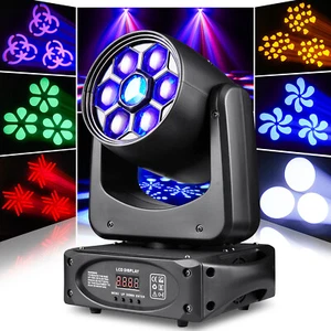 150W RGBW 7 leds Bee Eye DMX Moving Head Light 8Gobo Color Mixing Stage DJ Light - Picture 1 of 9