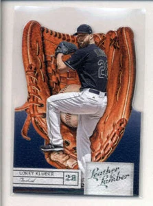 COREY KLUBER 2019 PANINI LEATHER & LUMBER #38 GLOVE DIE CUT BASE CARD AK8865 - Picture 1 of 1