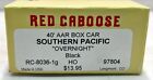 Red Caboose RC-8036-1g HO Southern Pacific "Overnight" 40' AAR Boxcar Kit #97804