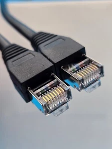 Cat5 CAT5e FTP Cable Black Ethernet Lan Modem Gaming LAN Network PC Modem Xbox - Picture 1 of 15
