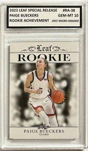 PAIGE BUECKERS 2023 LEAF SPEZIALAUSGABE Bewertet GEM-MT 10 ROOKIE #RA-38 - Bild 1 von 5