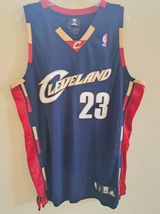 LeBron James Jersey Cleveland Cavaliers #23 Navy Authentic Adidas 48 Xl - Picture 1 of 11