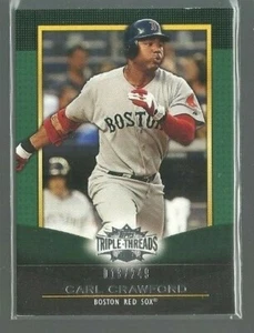 2011 Topps Triple Threads Emerald #32 Carl Crawford 013/249 (ref 67652) - Picture 1 of 1