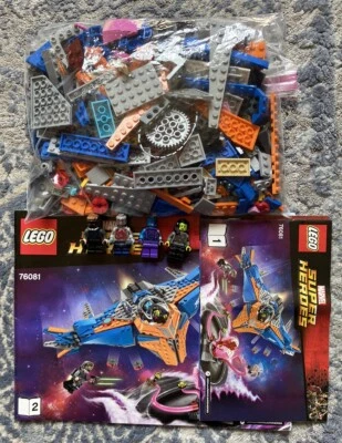 LEGO Super Heroes 76081 THE MILANO vs THE ABILISK Minifigs Booklet COMPLETE - Image 1 of 4