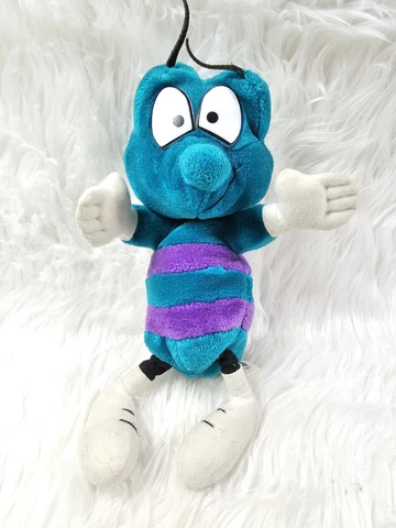 Vintage Charlotte Hornets NBA Plush Teal & Purple 1995 "Hugo the Hornet" Mascot Cover