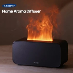 New Simulation Flame Aromatherapy Mini Air Humidifier LED Colorful With Timer - Picture 1 of 8