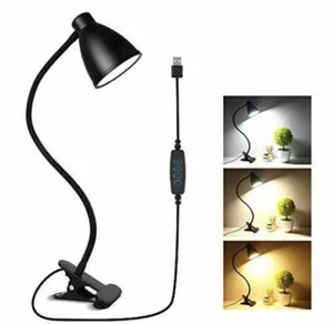 Semlos USB Desk Reading Lamp 38 LED Clip on Light 3 Colour Mode, 10 Brightness - Picture 1 of 7