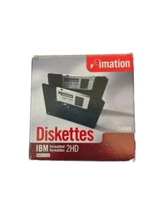 Imation 3.5" DS HD 1.44MB Floppy Disks Diskettes 22 Ea. Open Pack IBM Formatted - Afbeelding 1 van 4