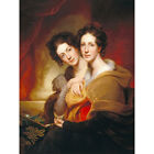 Rembrandt Peale The Sisters Eleanor And Rosalba Peale Large Canvas Art Print