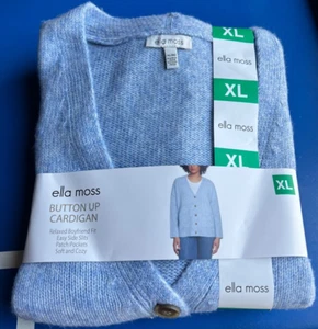 Ella Moss Women's Button Up Cardigan Sweater - Picture 1 of 2