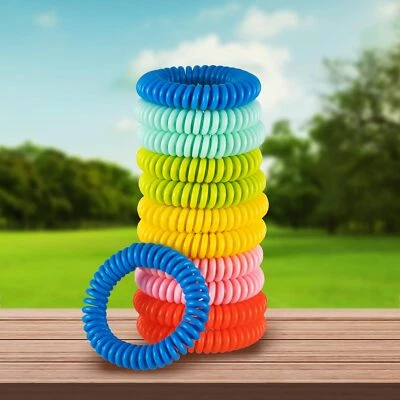 12 Pack Mosquito Repellent Bracelets Non-Toxic Insect Protection Wristbands  - Image 1 of 4