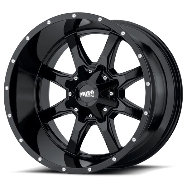 20 Inch Black Wheel Rim Ford F250 F350 Moto Metal MO970 20x10 8x170 Lug -24mm - Image 1 of 1