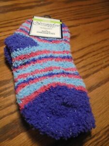 Snugadoo Too Kids Super Soft Socks Size Tall 4-6 Multicolor-Purple-Red-Blue  105