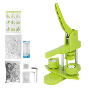 25mm Badge Button Maker Machine Set - DIY Press with 100pcs Parts & Cutter - Picture 1 of 13