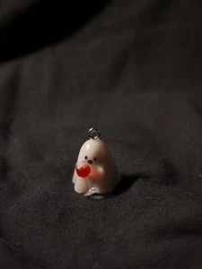 Cute ghost enjoying a glass of vine - Picture 1 of 2