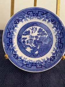 Vintage Blue Willow 5.5” Restaurant Ware Dinner Plate Shenango China USA - Picture 1 of 8