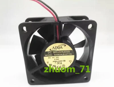 1PC ADDA 6025 AD0624LB-A71GL DC24V 0.08A 6CM inverter cooling fan - Image 1 of 3