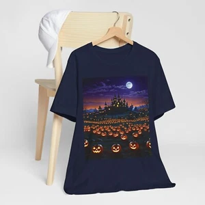 Halloween town unisex t-shirt Navy - Picture 1 of 10