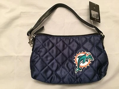Miami Dolphins NEW Womens Wristlet Purse NFL Girls Ladies Florida Marlins 6"x8" - Image 1 of 3