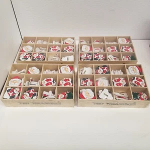 Tiny Treasures Santa Claus Wooden Cutouts 4 Packs 144, 576 Pieces Total, New - Picture 1 of 6