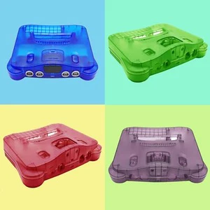 Game Console Protector Plastic Shell Replacement Translucent Case for Nintendo64 - Picture 1 of 22
