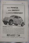 1952 Renault 750 Original advert No.2