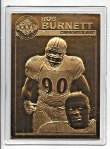 Rob Burnett Danbury Mint Ravens Super Bowl XXXV 22kt Gold Limited Edition CD - Bild 1 von 1