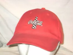 #3208L - BRIGHT RED COCA-COLA BALL CAP, HAT - COKE - Picture 1 of 4