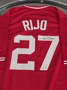 Jose Rijo Autographed/Signed Jersey Beckett Red Custom Jersey - Picture 1 of 7