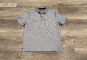 Rhone Poloshirt Herren M blau grau Performance Golf sportlich Raglan kurzarm - Bild 1 von 8