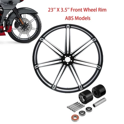 Buje de llanta de rueda delantera de 23"" X 3,5"" doble disco apto para Harley Road Glide ABS 08-23 Foto 1 de 4