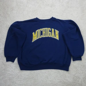 Michigan Sweatshirt Herren Extra Large Marine Rundhalsausschnitt Pullover Vintage Hergestellt in den USA - Bild 1 von 10