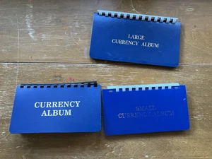 Álbum 3 carpetas billetes papel moneda - Imagen 1 de 2