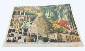Vintage Cliftons Pazifik Meer Cafeteria Postkarte Los Angeles polynesische Szene - Bild 1 von 2